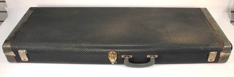 Ampeg or Burns Guitar Case • 1960's • Blue Diamond Tolex image 1