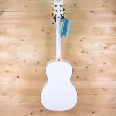 Gretsch G5021WPE Rancher Penguin Parlor Acoustic/Electric Guitar - White image 11