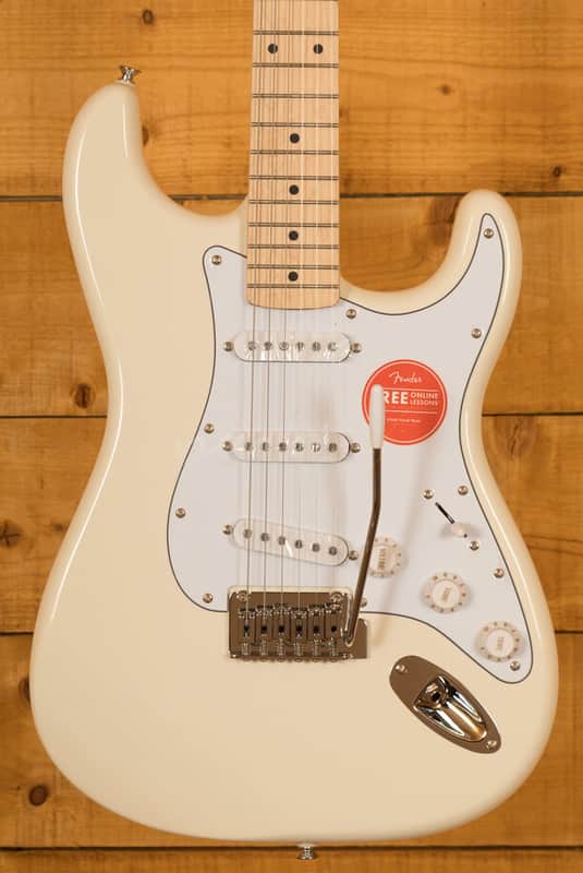 Squier Affinity Series Stratocaster - Maple - Olympic White image 1