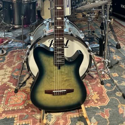 Ibanez FRH20QMNCTL Acoustic/Electric Guitar - Cosmic Blue Sunburst Low Gloss image 2