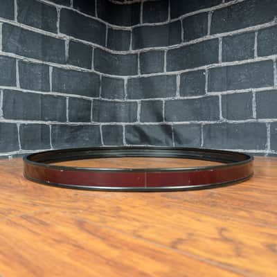 22" Metallic Red Bass Drum Hoop – Steel Black Hoop w/ Red Wrap – Player‑Grade image 2