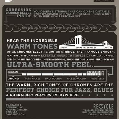 D'Addario Guitar Strings  ECG23  Chromes Light Electric image 2