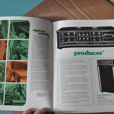 Earth Sound Research '70's vintage guitar amplifier catalog booklet. Nice image 2