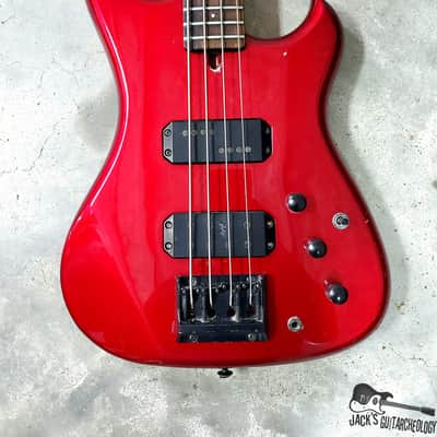 Westone Spectrum GT 4-String MIJ Electric Bass Guitar (1980s, Blood Red Metallic) image 6