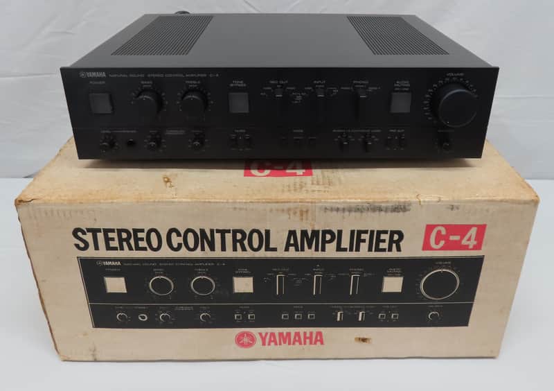 Vintage Yamaha C-4 Stereo Preamplifier - Preamp w/ Original Box and Manuals