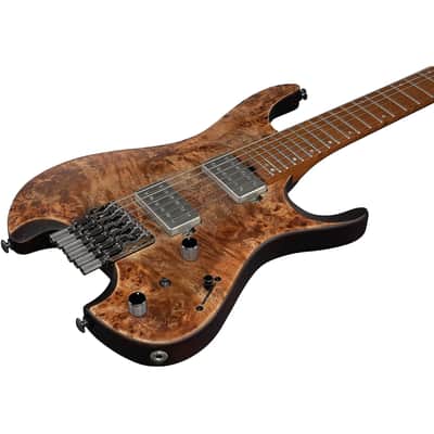 Ibanez Quest Standard Q52PB-ABS 6-String Headless Solid Body Electric Guitar, Right-Handed, Antique Brown Stained image 8