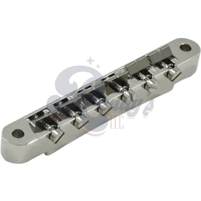 Advanced Plating 1265N Vintage ABR-1 Bridge w/ Notched Titanium Saddles - Fits Gibson® & Heritage®-Nickel image 2
