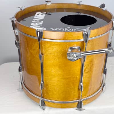Vintage Premier Birch Bass drum – 1970s – Natural Gloss Finish – Made in England image 3