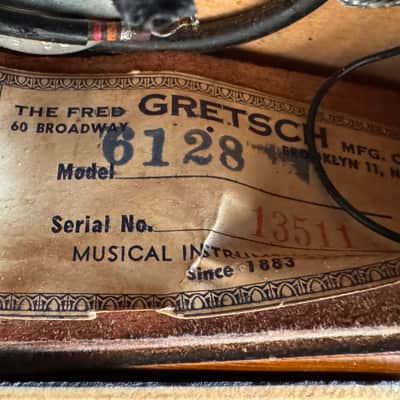 Gretsch 6128 Duo Jet 1955 - Black LEFT HAND image 12