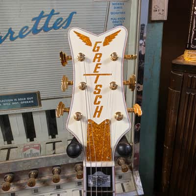 2023 Gretsch G6136-55 Vintage Select '55 Falcon White Pearl Metallic image 5