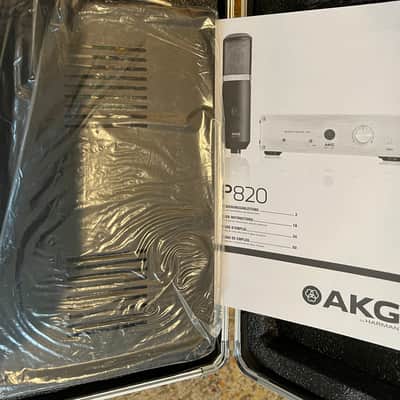 AKG P820 Tube Condenser Recording Microphone 2010's - black image 2