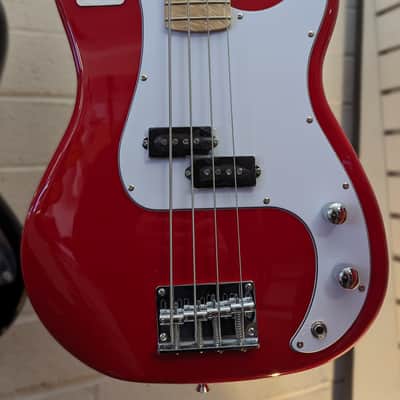 Nashville Guitar Works 215RD Electric Bass Guitar - Red image 1