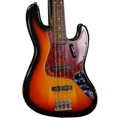 Used Fender 1965 Jazz Bass - 3 Color Sunburst image 5