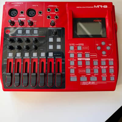 Fostex MR-8 Digital 8-Track Recorder 2000s - Red image 1