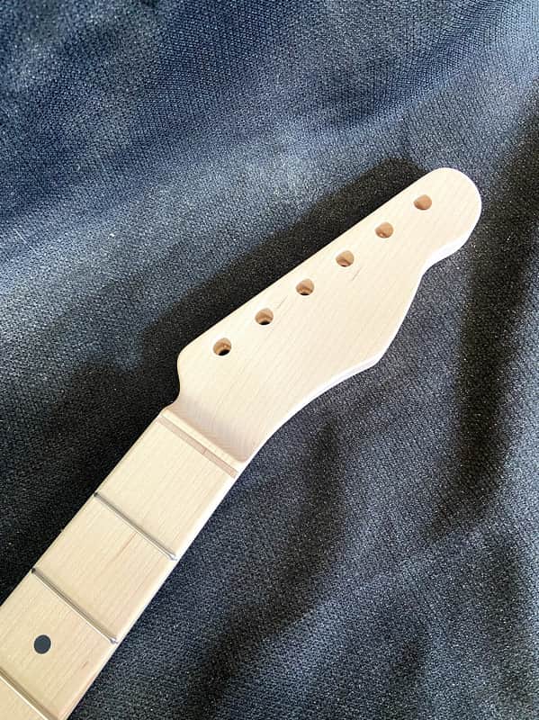 Guitar Mill T-Style Replacement Neck / 2 pc. 1/4 Sawn Maple (No Skunk Stripe) / Chunky C (#GIN-3926) image 1