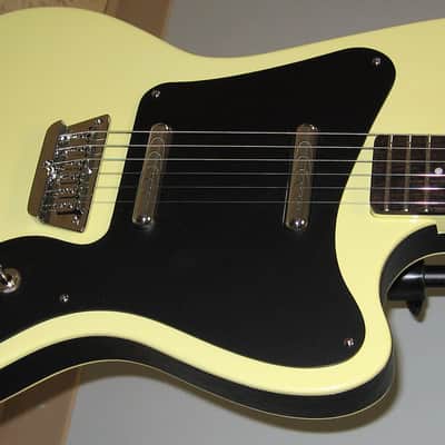 Danelectro '67 Dano Solidbody Electric Guitar 2022 - Yellow with Black Pickguard image 3