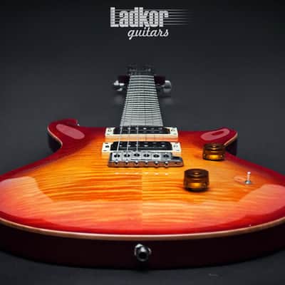 Vintage Early 1986 PRS Custom 24 Cherry Sunburst with Birds 1985 pots Collector Rare WOW top Signed image 13