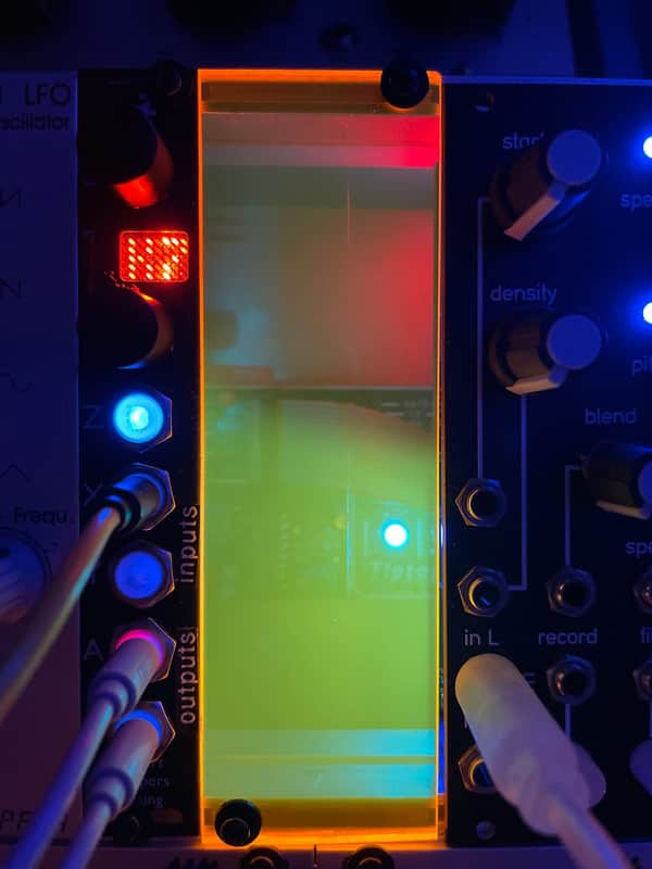 Lutz Media 4mm wide Eurorack Modular Plexi “Light” Panel / Voltage LED Display image 1