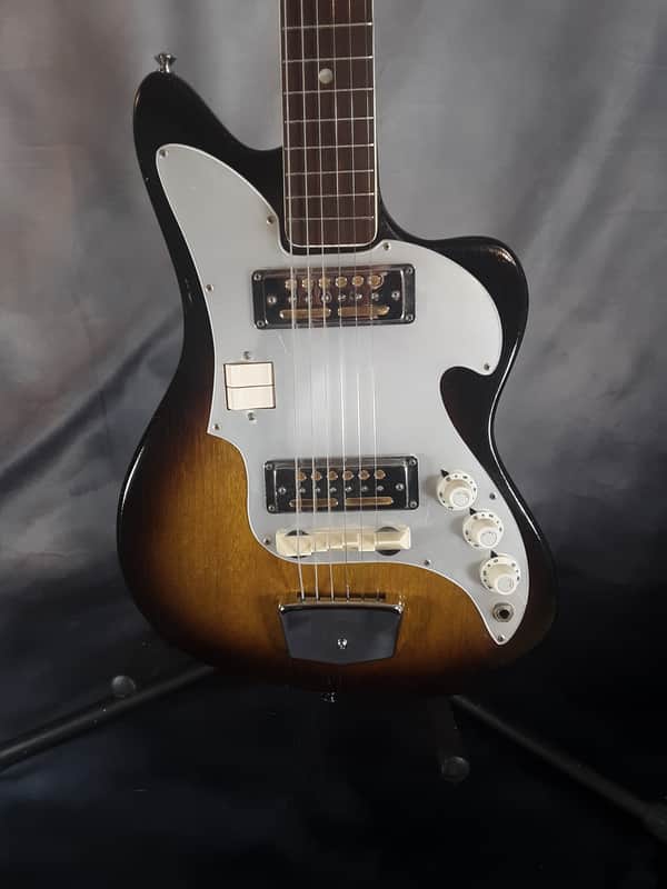 Zenon Vintage, Rare, Model ES70 Electric Guitar, Made in Japan 1965, Tobacco Burst image 1