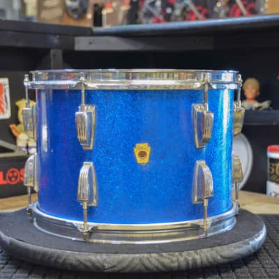USED Ludwig 4pc Drum Kit - Transition Badge, "Blue Sparkle" image 16