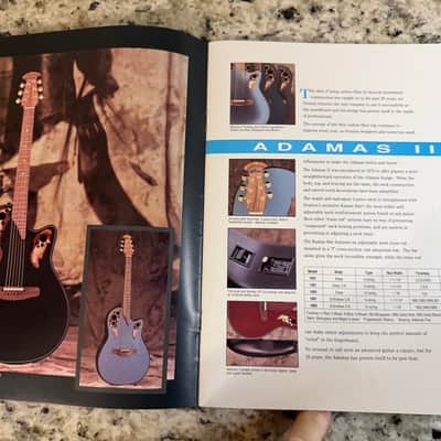 Ovation Catalog 1994 Viper Adamas II elite standard custom legend balladeer celebrity ultra deluxe image 4