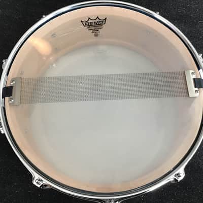 Custom Single Ply Maple 5X14 Snare 2024 - Blue Micro Flake Lacquer image 7