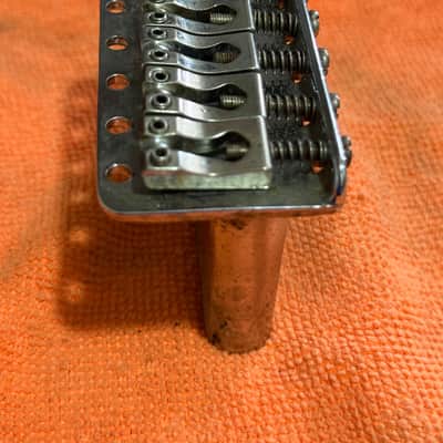 CHROME 1970s Vintage Fender Stratocaster BRIDGE w/ GOTOH Saddle image 4