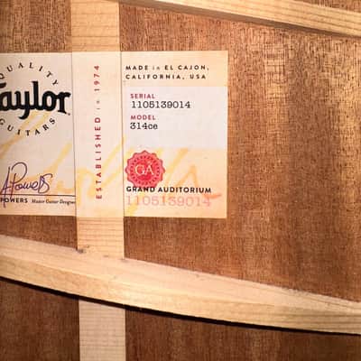 Taylor 314ce with V-Class Bracing 2019 image 4