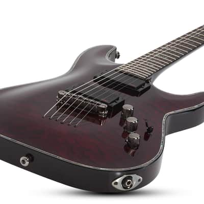 Schecter Hellraiser C-1 Electric Guitar Black Cherry image 6