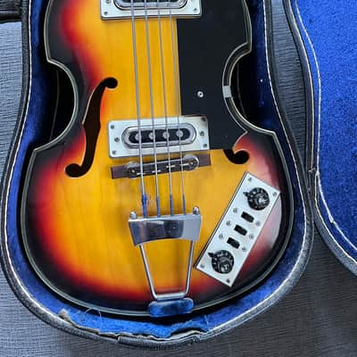 Greco Violin Bass Sunburst 1960s image 1