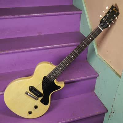 1956 Gibson Les Paul Jr TV Yellow Electric Guitar (Refinished) (VIDEO! Fresh Work, Ready) image 1
