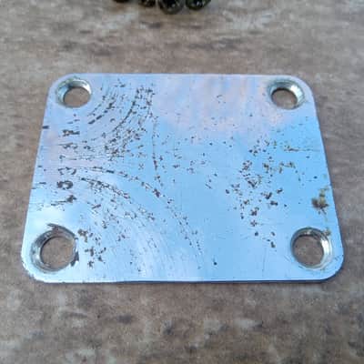Vintage 1965 Fender L-Series Neck Plate w/ Screws for Stratocaster, Telecaster, Jazzmaster, and More! image 2