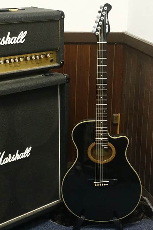 YAMAHA　APX-6Sストラトヘッド仕様 Yamaha APX-6S Electric-Acoustic Guitar Classic 1980s Model Black