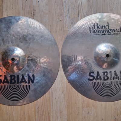 Sabian 14" HH Hand Hammered Dark Hi-Hat Cymbals (Pair) 2005/06 image 3