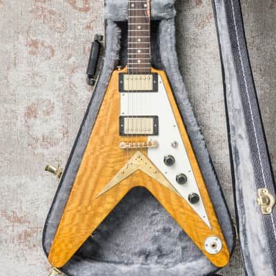 Echopark Flamed Korina Flying V Albert 58 Custom image 1