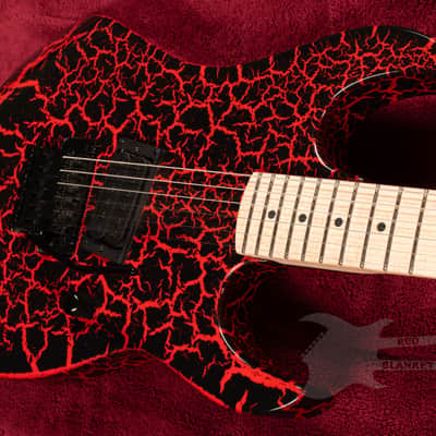 B.C. Rich Gunslinger Retro II with Floyd Rose - Red Crackle image 7