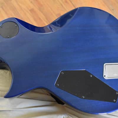 ESP E-II Eclipse , 2025, Blue natural fade, Burl top, OHSC, Exceptional condition image 11