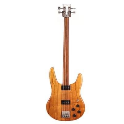 1976 Travis Bean TB2000 Fretless Bass Koa Natural image 3