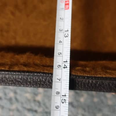 Vintage 1970s 80s Fender G & L Precision Bass Jazz P Telecaster Bass NO LOGO Case Fits 47 X 14 X 4 THICK Body Width Fits Many Models Brown Fuzzy Lining Rare Well Made image 5