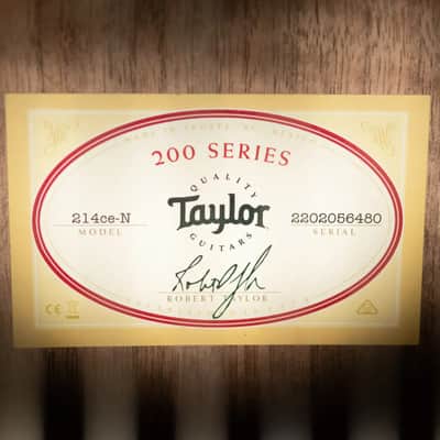 Taylor 214ce-N Nylon Grand Auditorium Acoustic/Electric Guitar with Gig Bag image 13