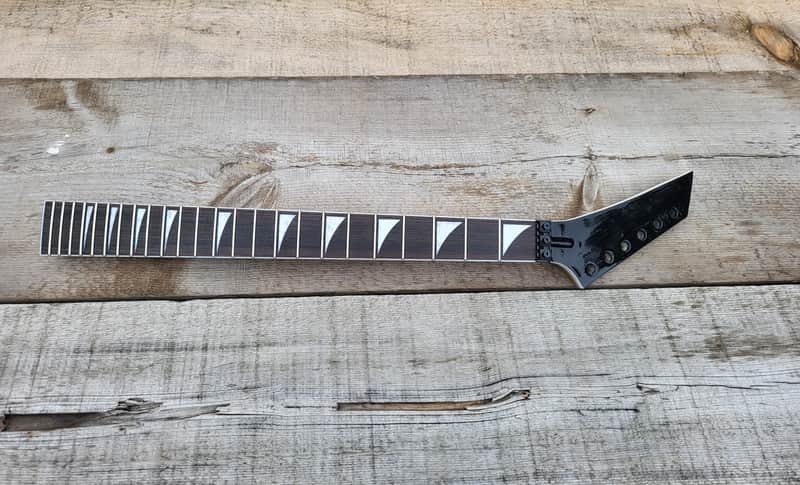 24 fret sharkfin inlays maple floyd rose nut shred guitar Binding Neck replacement DIY Guitar neck. image 1