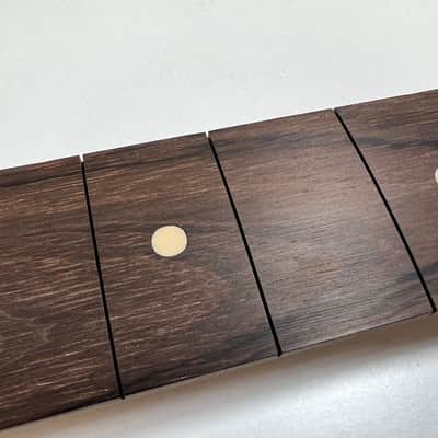 General Vintage Tone NOS Dalbergia Nigra electric guitar neck for S style ( Brazilian Rosewood ) Slab board full finished - Nitro image 10