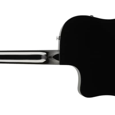 Fender CD-60SCE Dreadnought, Walnut Fingerboard - Black image 7