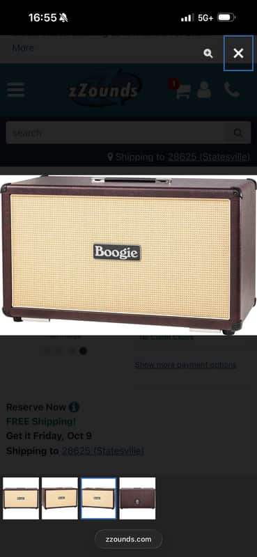 Mesa Boogie Rectifier 120-Watt 2x12" Horizontal Guitar Speaker Cabinet 2010s - Various image 1