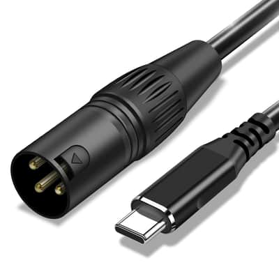 USB C to XLR Cable,10 FT XLR Male to USB C Converter Adapter,USB Type C to XLR Male Output Stereo Cable for Amplifier, Speaker, Mixer Console, etc image 1