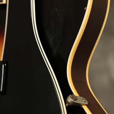 1956 Gibson ES-225 T Sunburst with original Brown hardshell case image 7