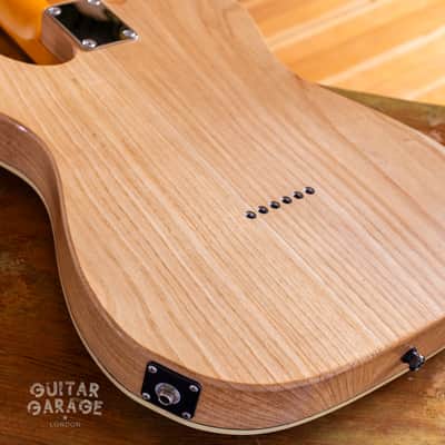 Fender Japan Telecaster neck on a custom Thinline Wenge top ash body with binding - 3 kg - handwound pickups - 4-way wiring image 10