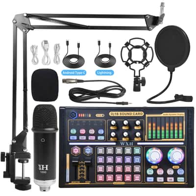 Bm800 Microphone Sound Card Full Set Of Mobile Phone Computer Microphone Special Equipment Suit image 3