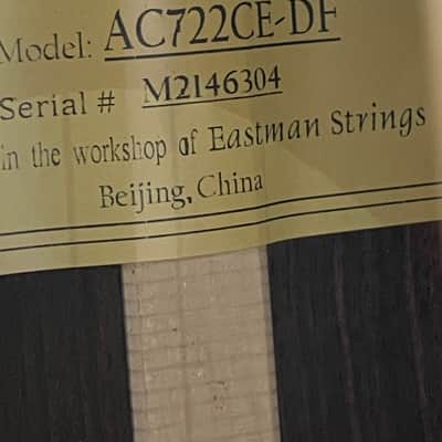 Eastman AC722CE DF Dakota Fade incl. Case + NEW image 7