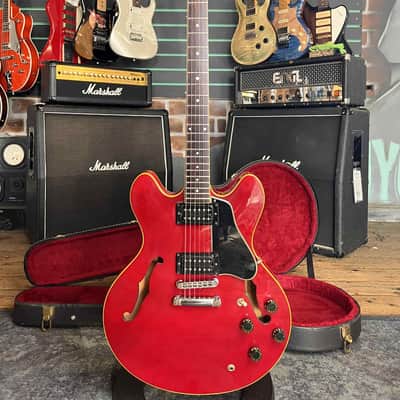 Gibson ES-335 Pro Cherry Red 1980 Vintage Semi-Hollow Electric Guitar image 1